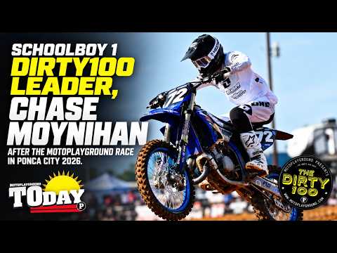 Schoolboy 1 Dirty100 leader, Chase Moynihan after The Motoplayground Race in Ponca City 2026.