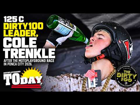125 C Dirty100 leader, Cole Trenkle after The Motoplayground Race in Ponca City 2026.